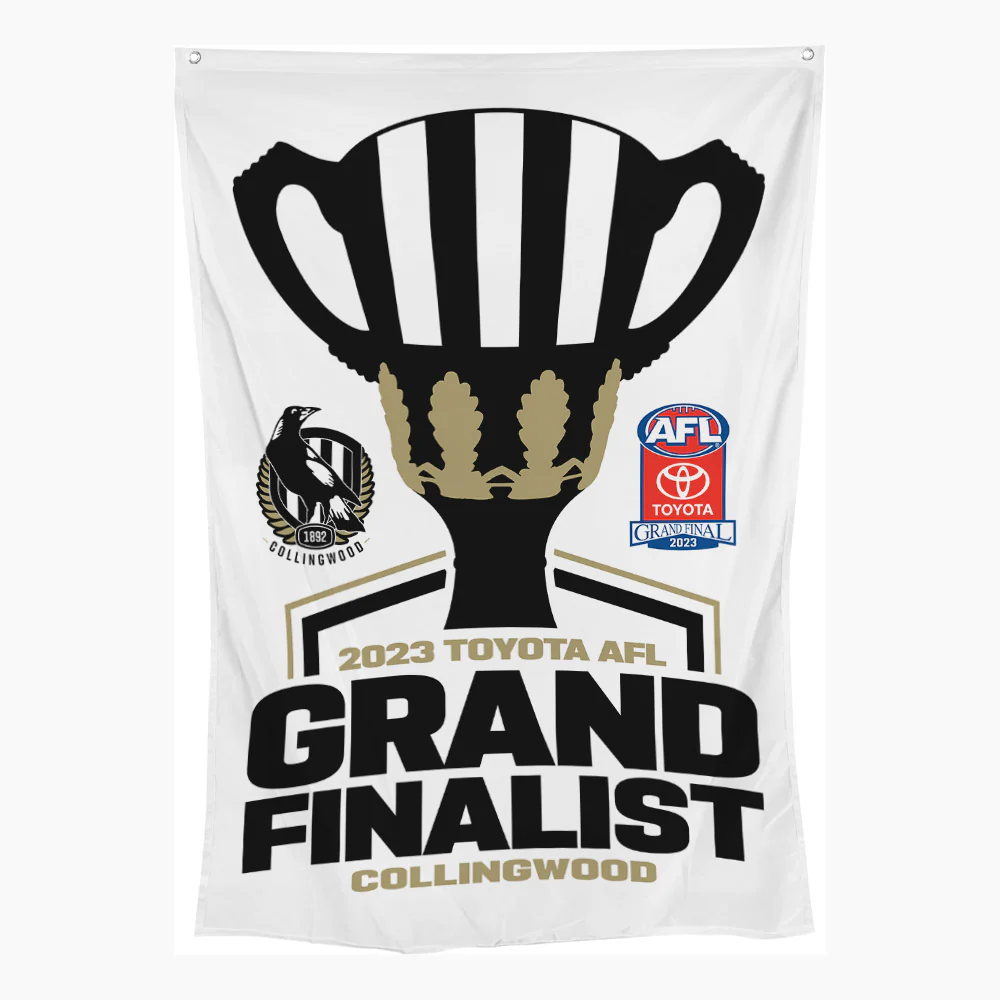 2023 AFL Premiership Collingwood Finialist Wall Flag