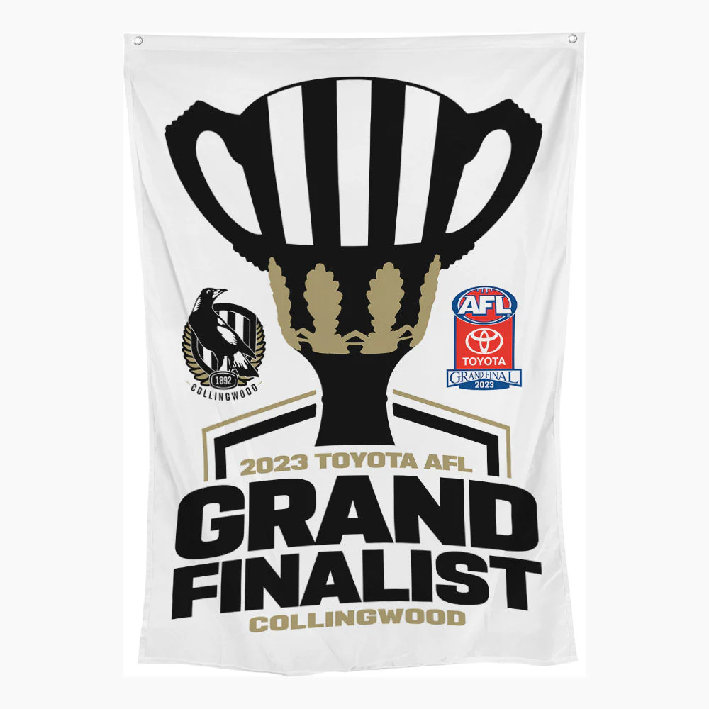 2023 AFL Premiership Collingwood Finialist Wall Flag - Image 2