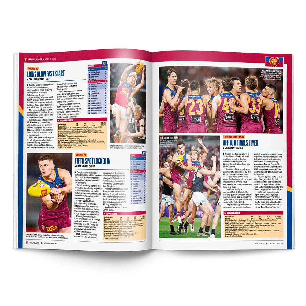 2024 AFL Premiers Record Magazine - Image 8