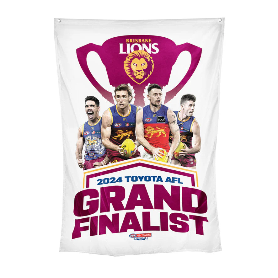 2024 Grand Finalist Player Wall Flag - Brisbane Lions
