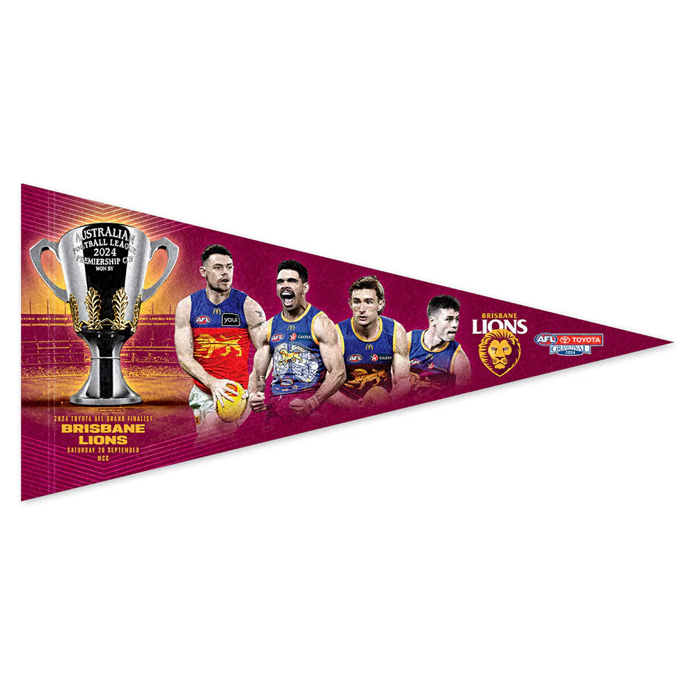 2024 Grand Finalist Player Wall Pennant - Brisbane Lions - Image 2