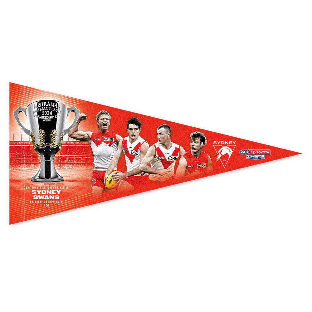 2024 Grand Finalist Player Wall Pennant - Sydney Swans - Image 2