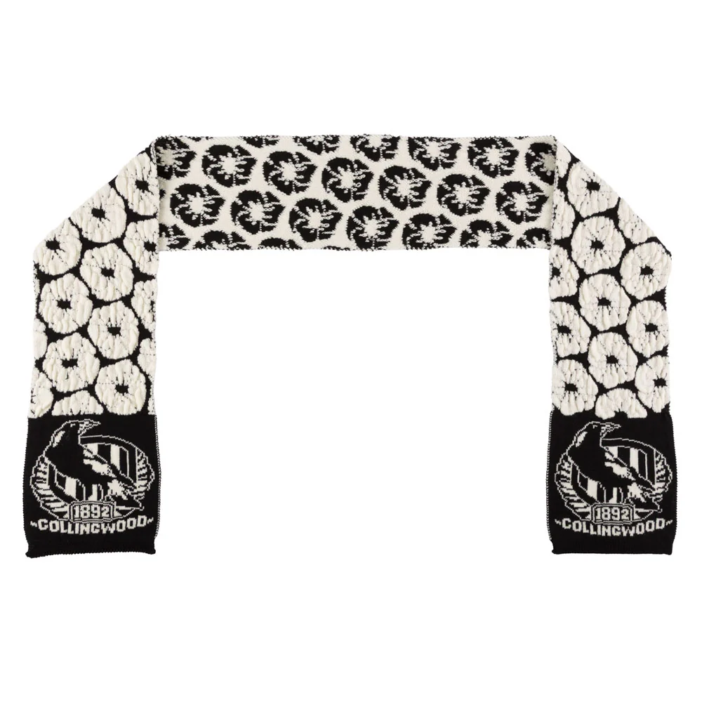 2026 Anzac Collingwood Wool Scarf - Image 4