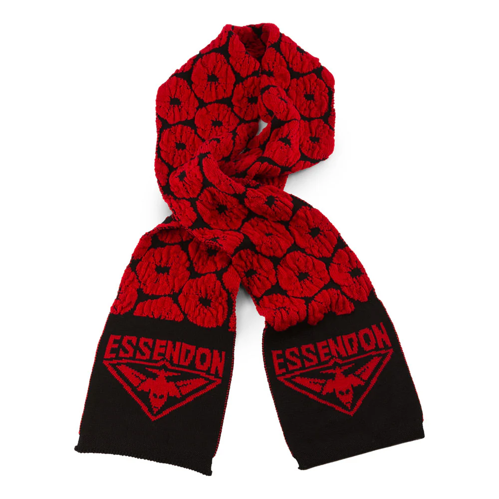2026 Anzac Essendon Wool Scarf