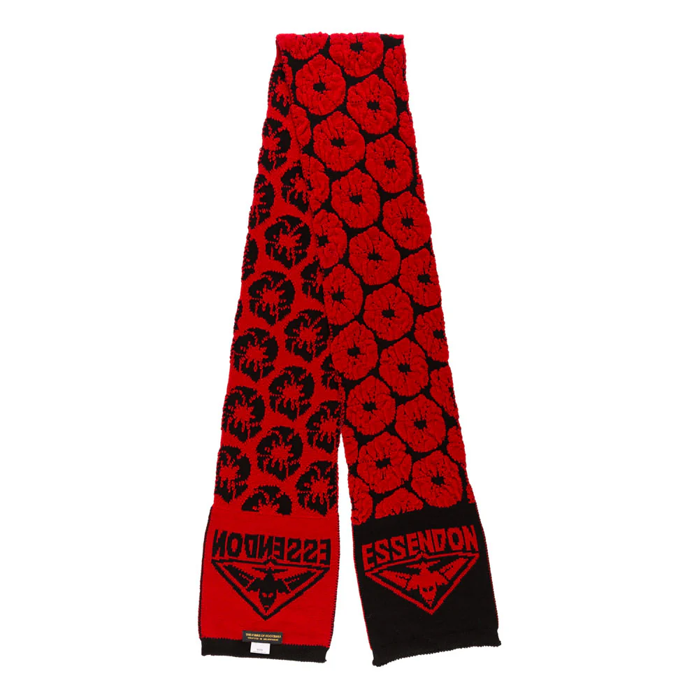 2026 Anzac Essendon Wool Scarf - Image 3