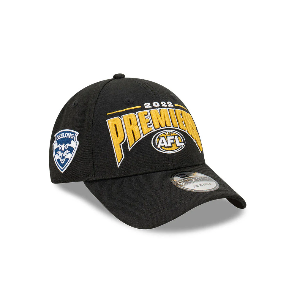 Geelong Cats 2022 Premiers New Era 9forty Cap