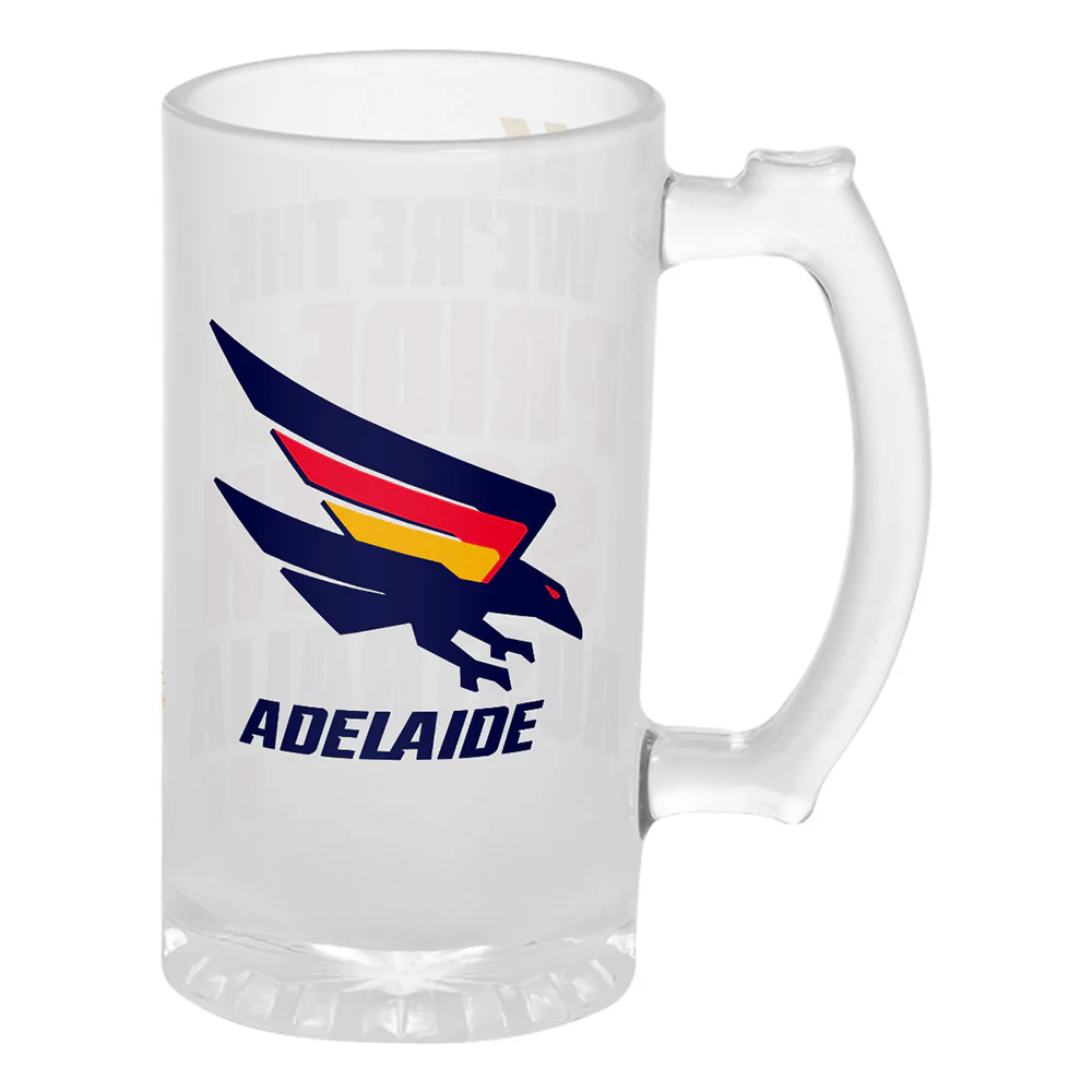 Adelaide Crows Frosted Stein 500ml