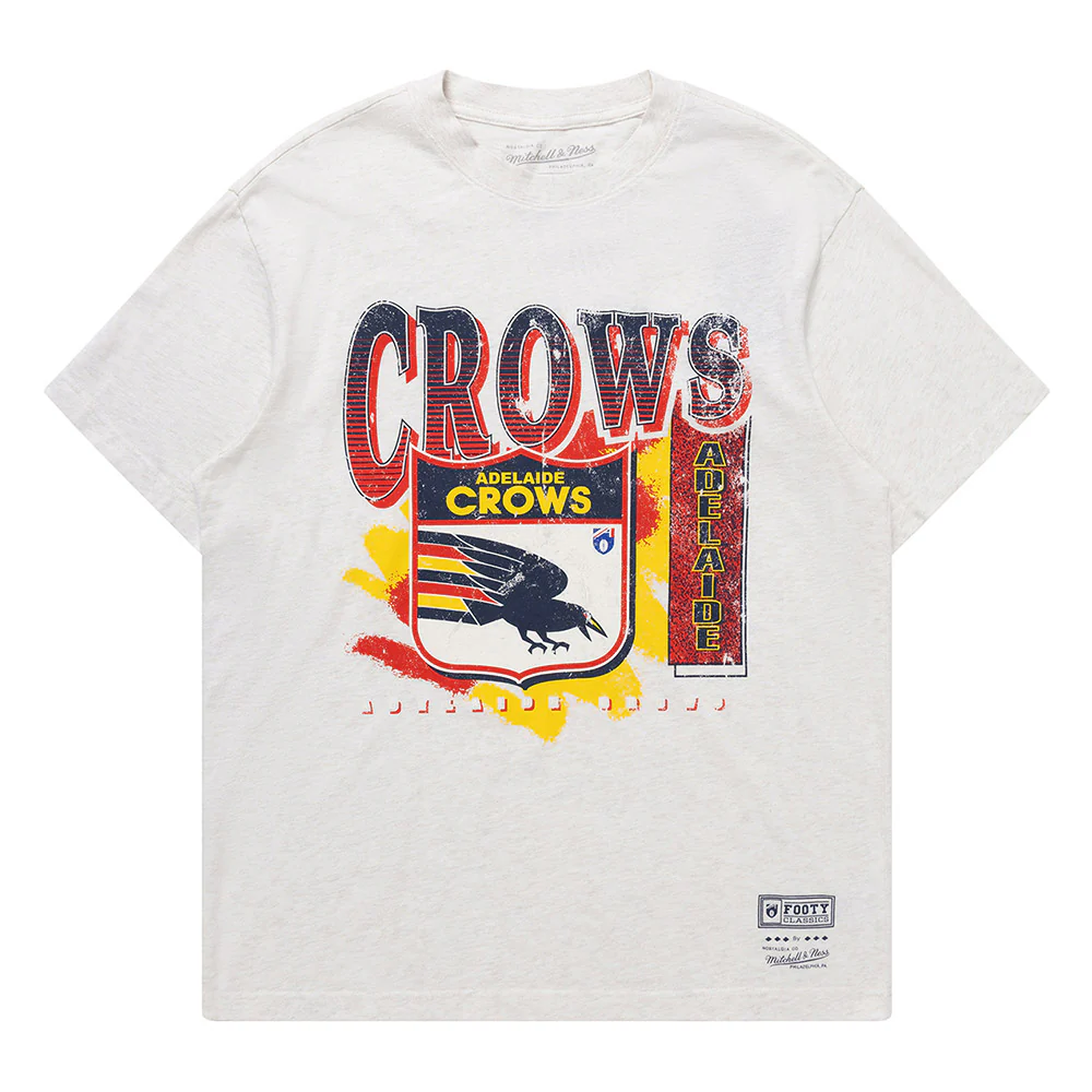 Adelaide Crows Mitchell & Ness Adults Vintage Brush Off Tee