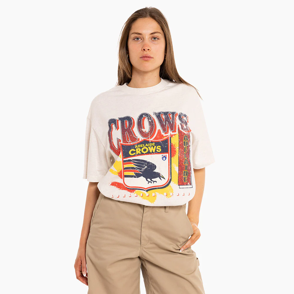 Adelaide Crows Mitchell & Ness Adults Vintage Brush Off Tee - Image 4