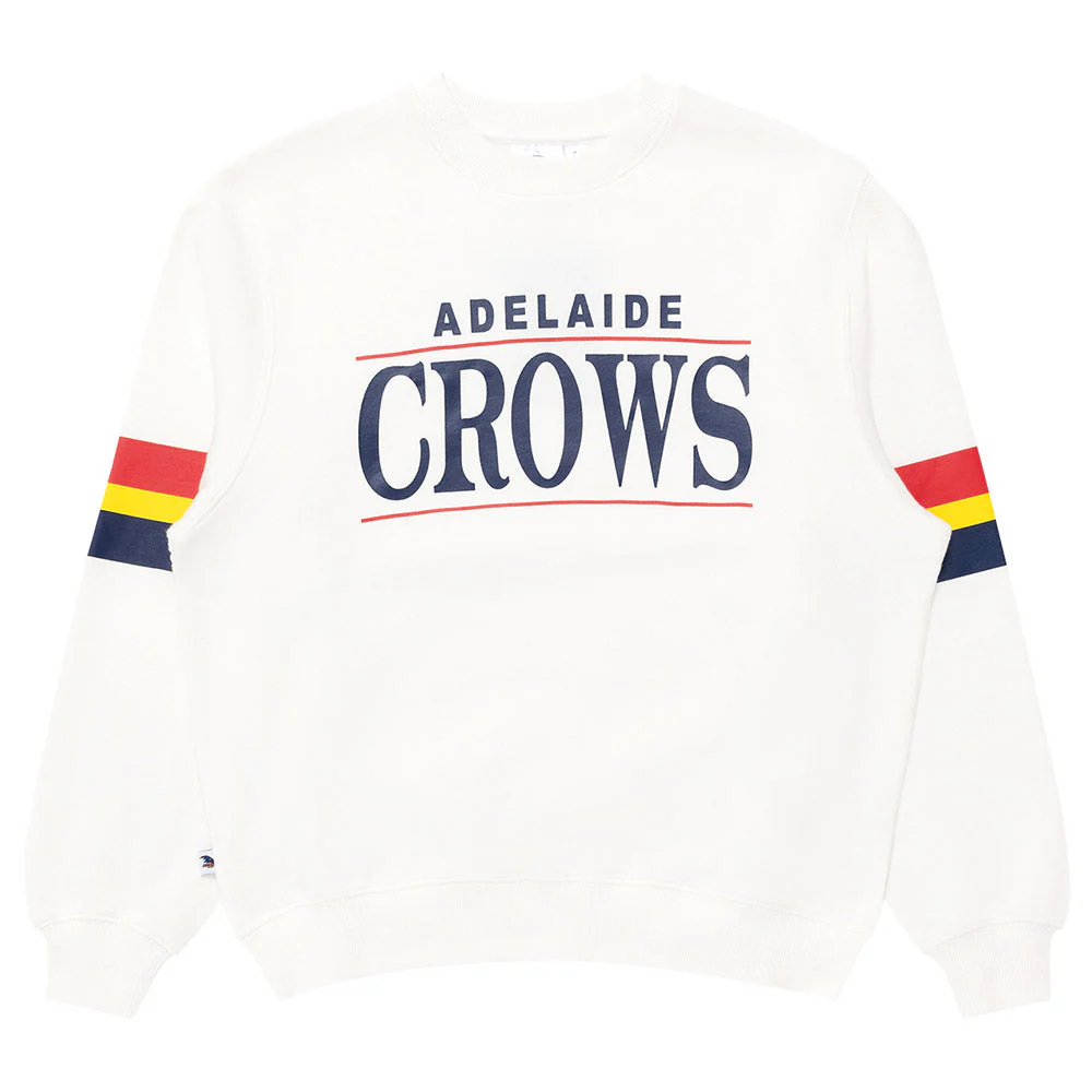 Adelaide Crows Womens Stripe Sleeve Crew - Image 5
