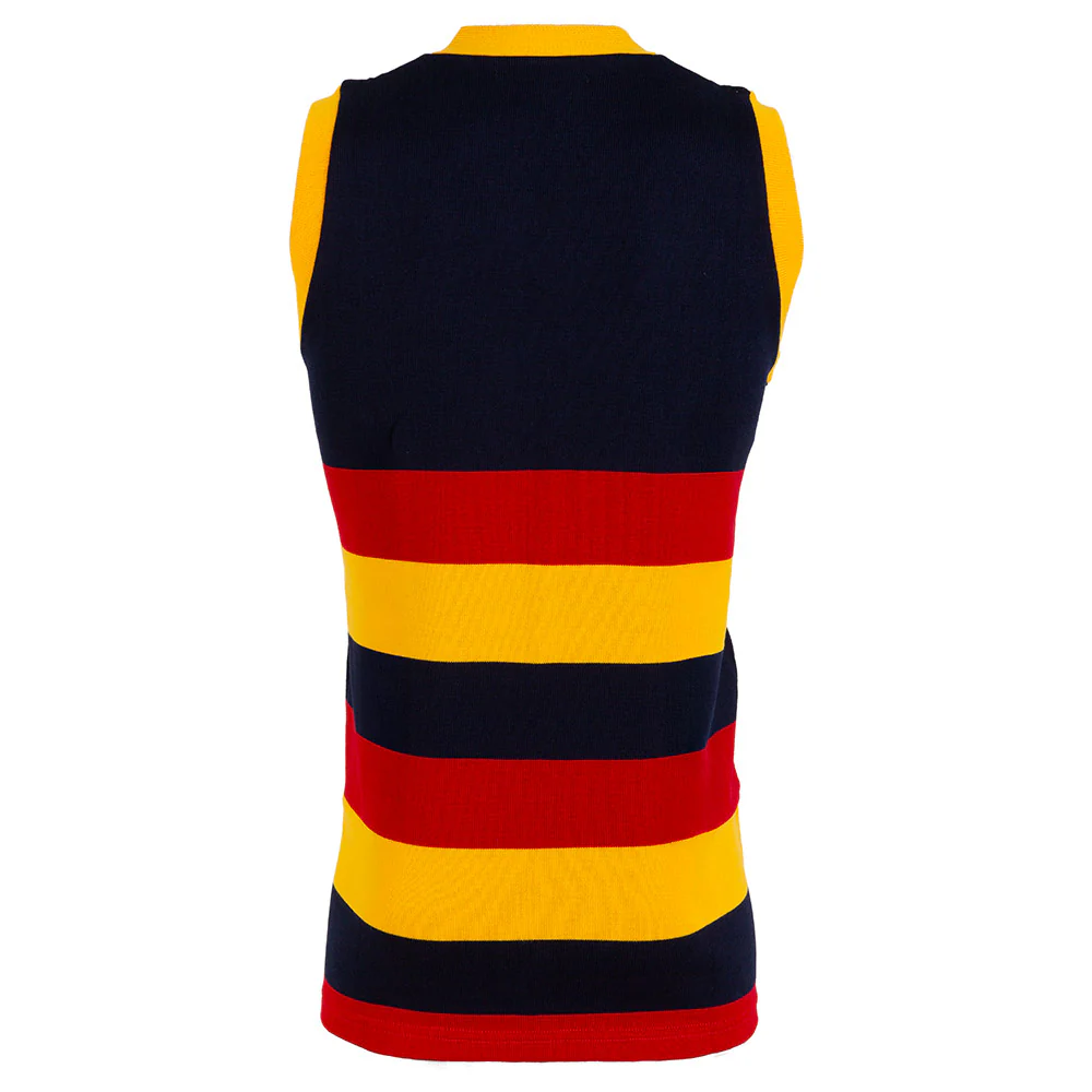 Adelaide Crows Mens Wool Sleeveless Vintage Jumper - Image 2