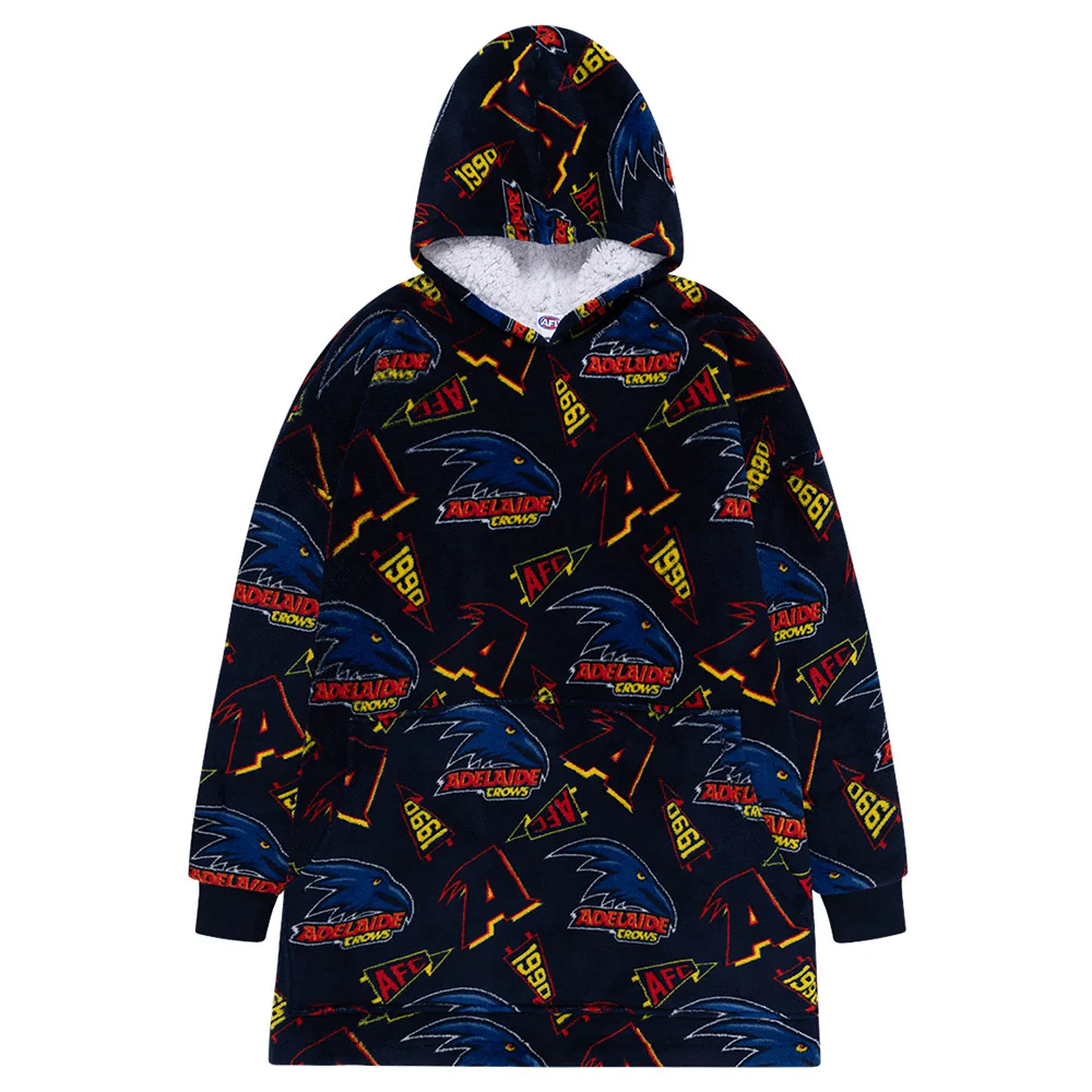 Adelaide Crows Adult Sherpie Oversized Fleece Hoodie