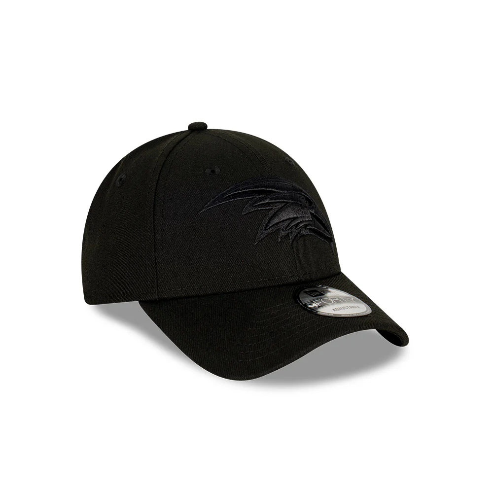 Adelaide Crows New Era Black On Black 9forty Cap - Image 2
