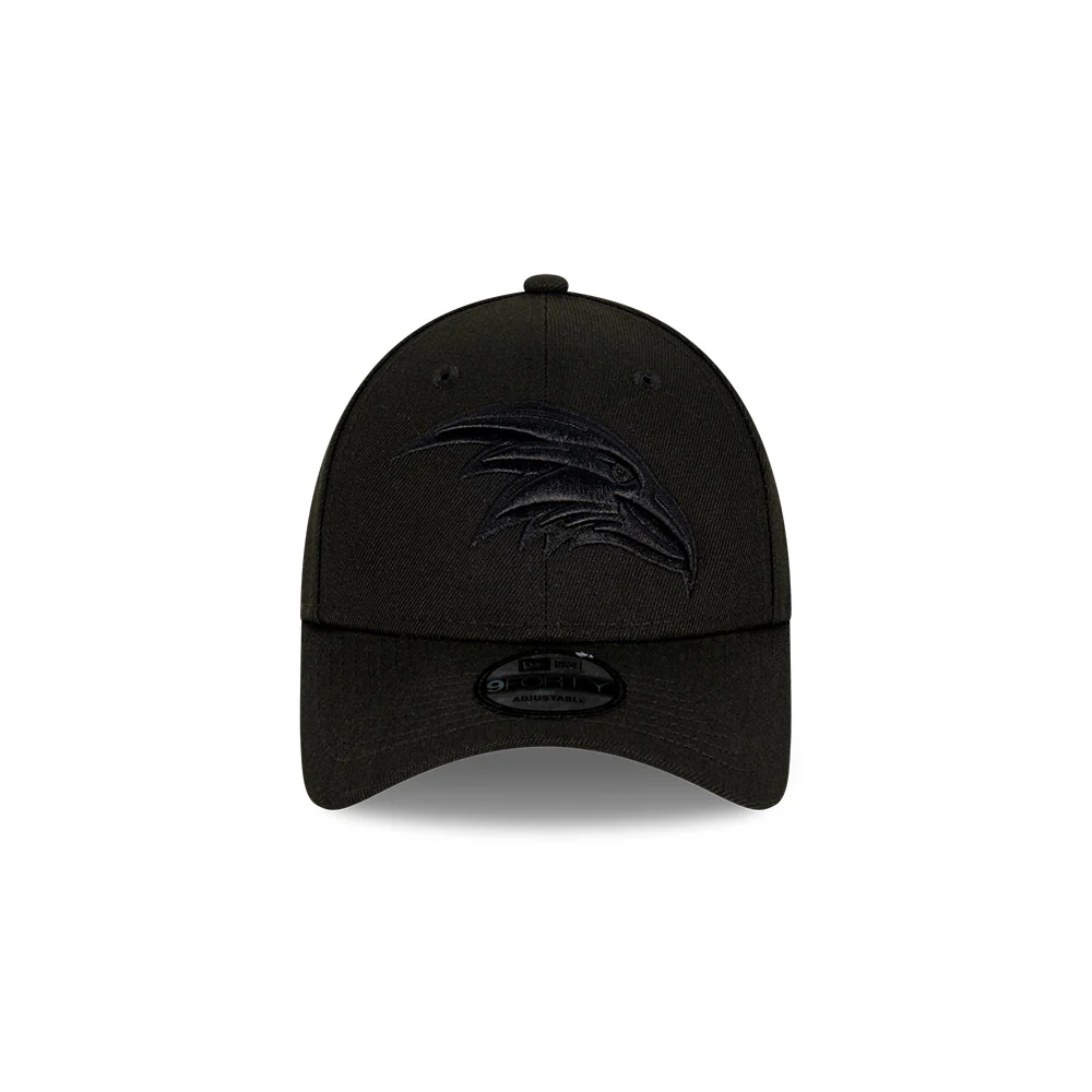 Adelaide Crows New Era Black On Black 9forty Cap - Image 3