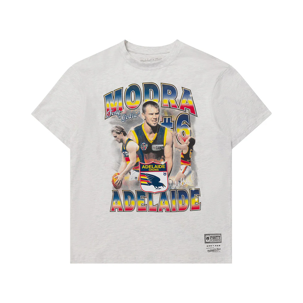 Adelaide Crow Mitchell & Ness Tony Modra Icon Series Tee