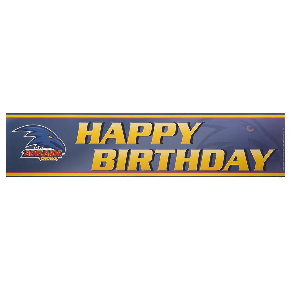 Adelaide Crows Birthday Banner