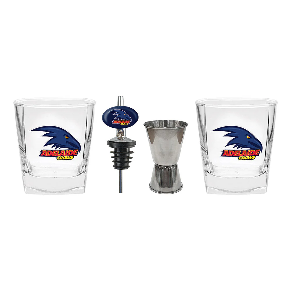 Adelaide Crows Glasses, Jigger & Pourer - Image 4