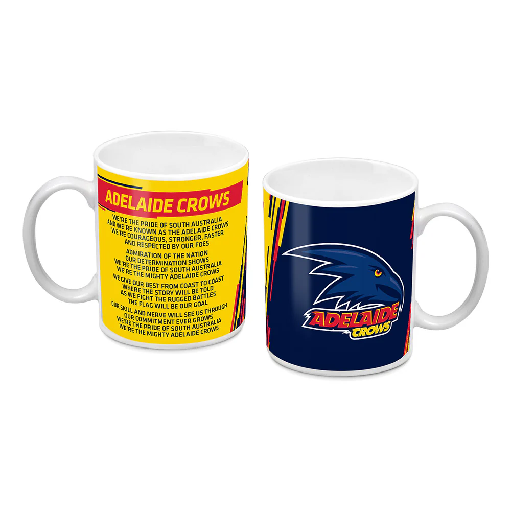 Adelaide Crows Logo And Song Mug