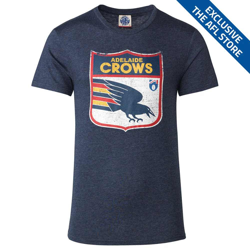Adelaide Crows Mens Retro Shield Tee - Image 4