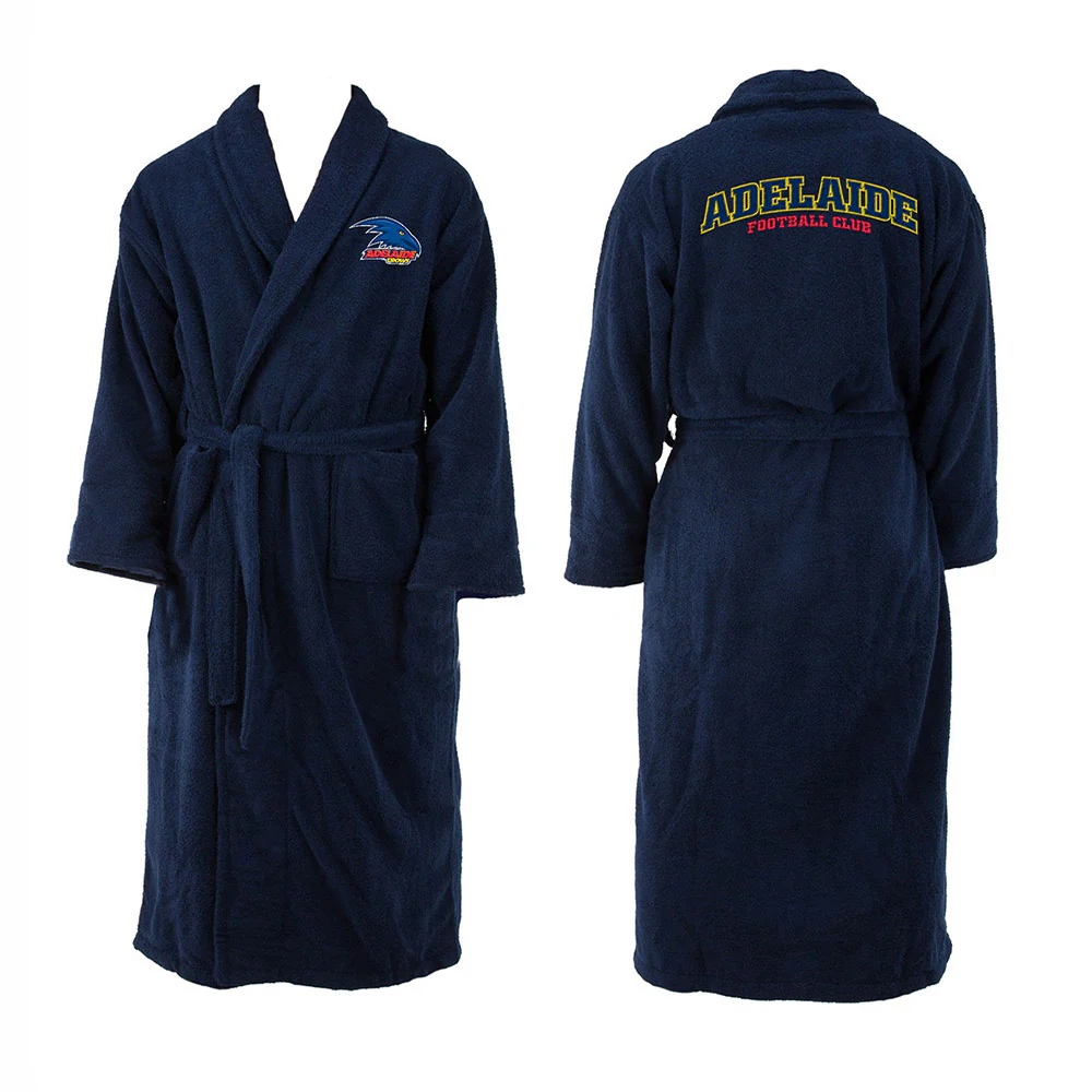 Adelaide Crows Adults Team Long Sleeve Bathrobe