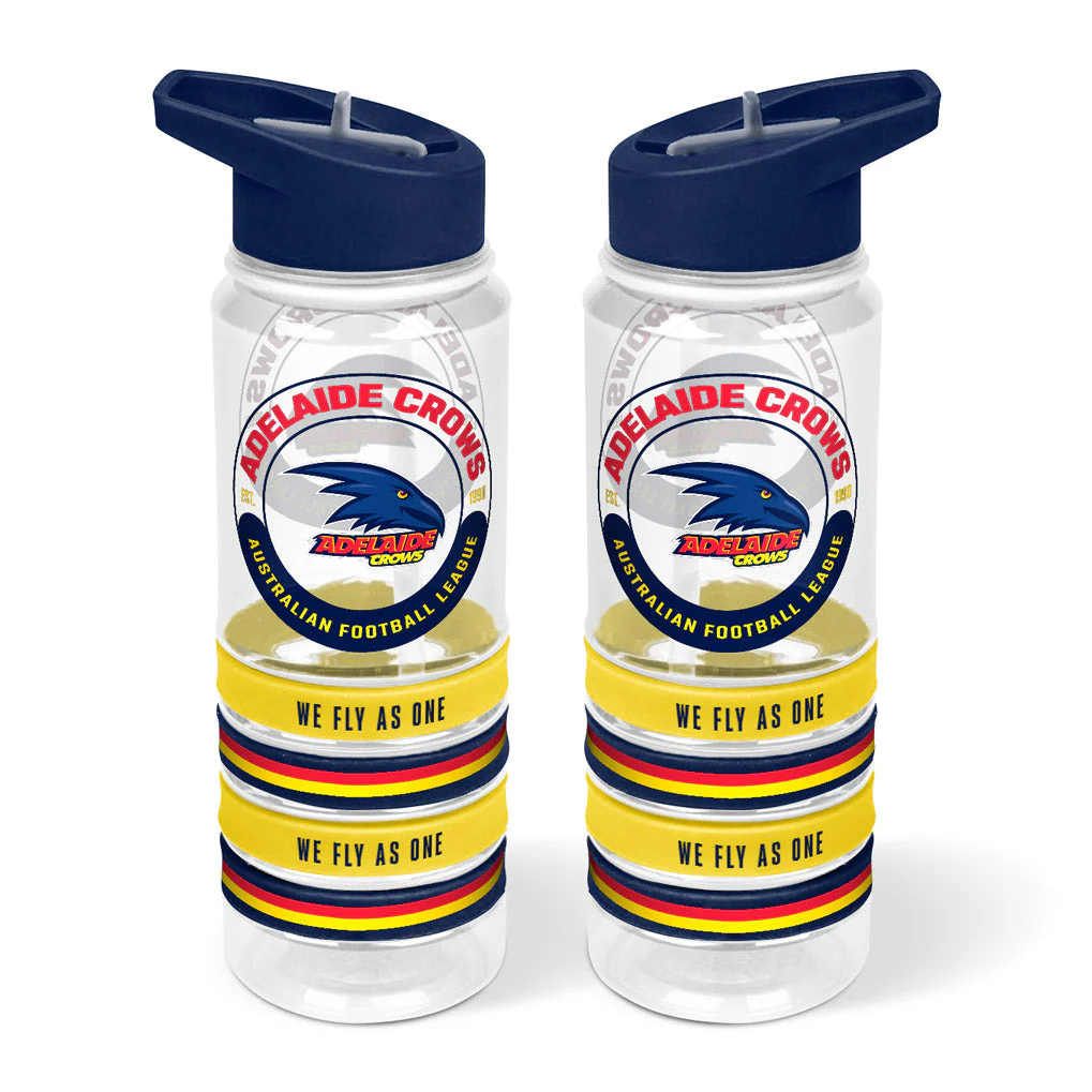 Adelaide Crows Quad Bands Tritan Drink Bottle