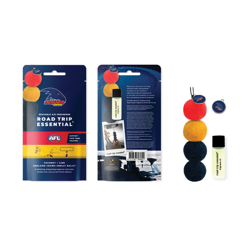 Adelaide Crows Road Trip Essentials Reusable Air Freshener
