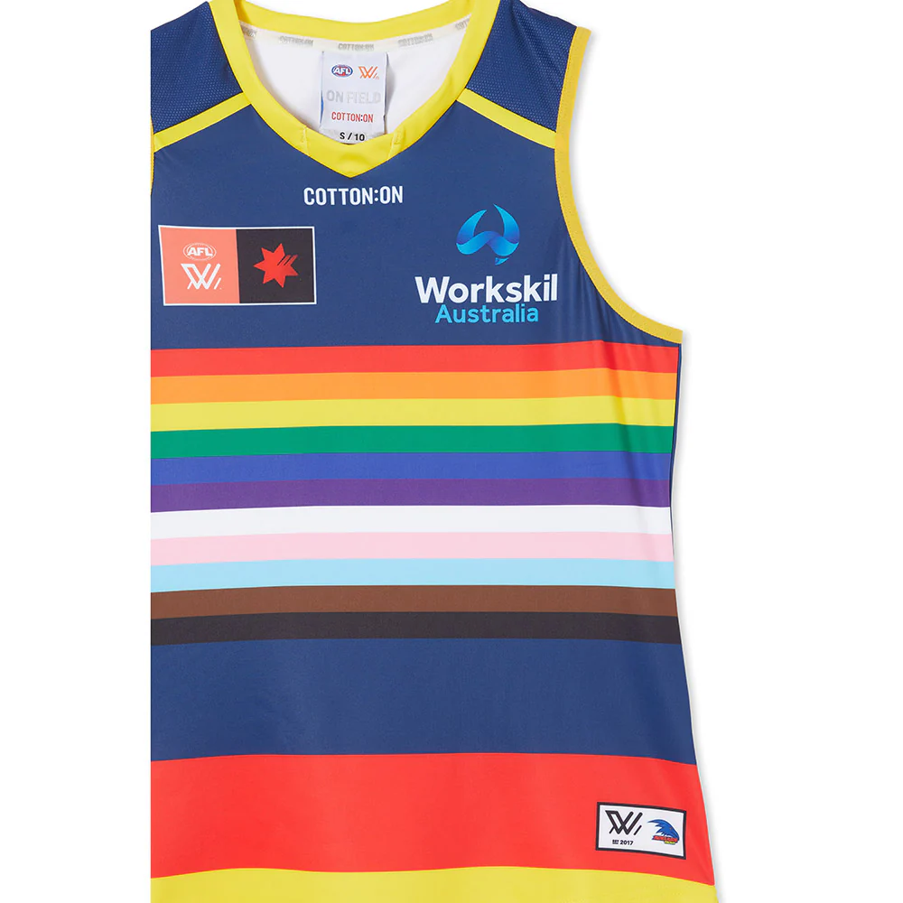 Adelaide Crows Season 8 AFLW Authentic Pride Guernsey - Image 3