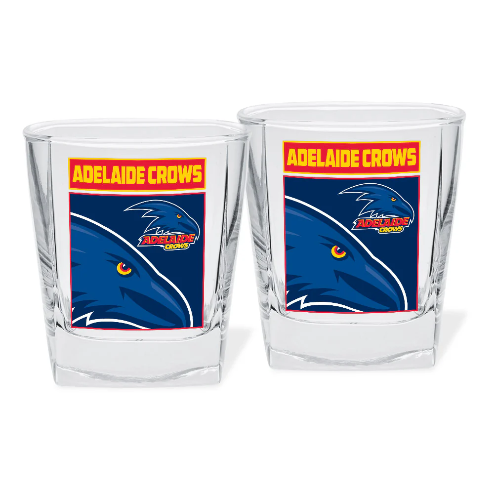 Adelaide Crows Set Of 2 Spirit Glasses