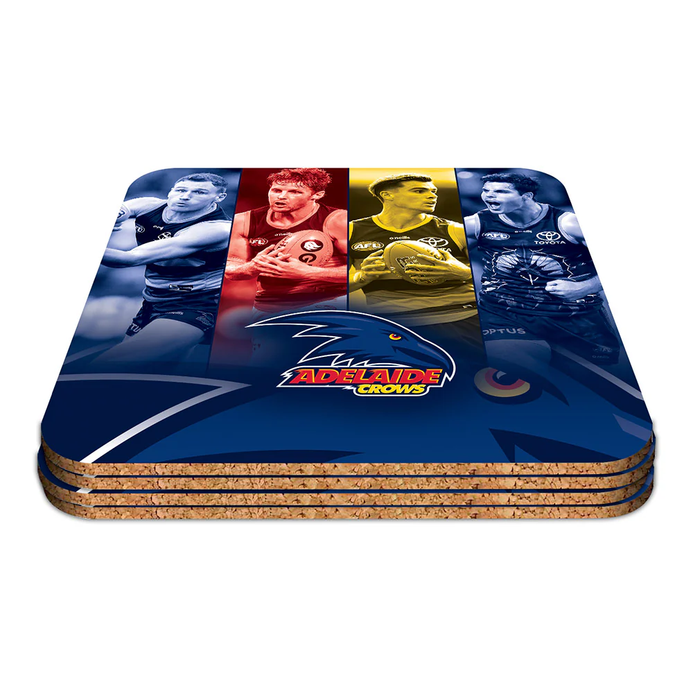 Adelaide Crows Set Of 4 Player Coaster