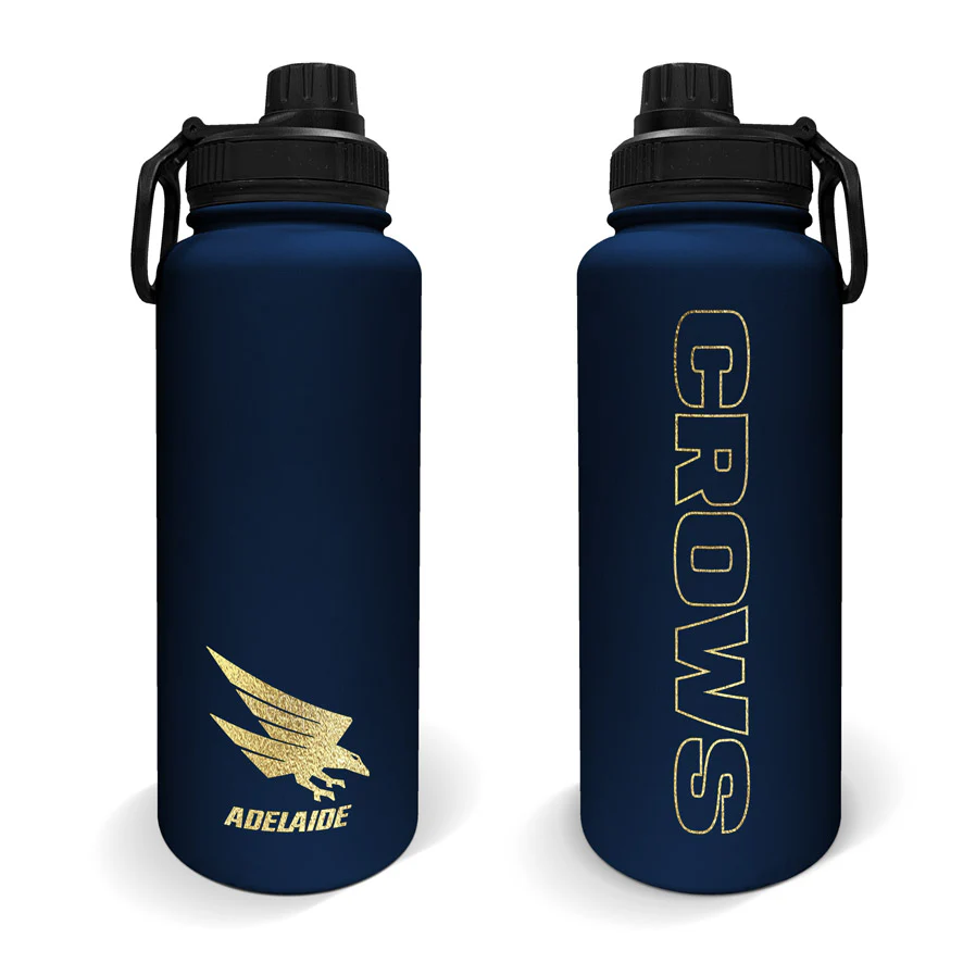 Adelaide Crows Stainless Steel Insulated Drink Bottle 960ml