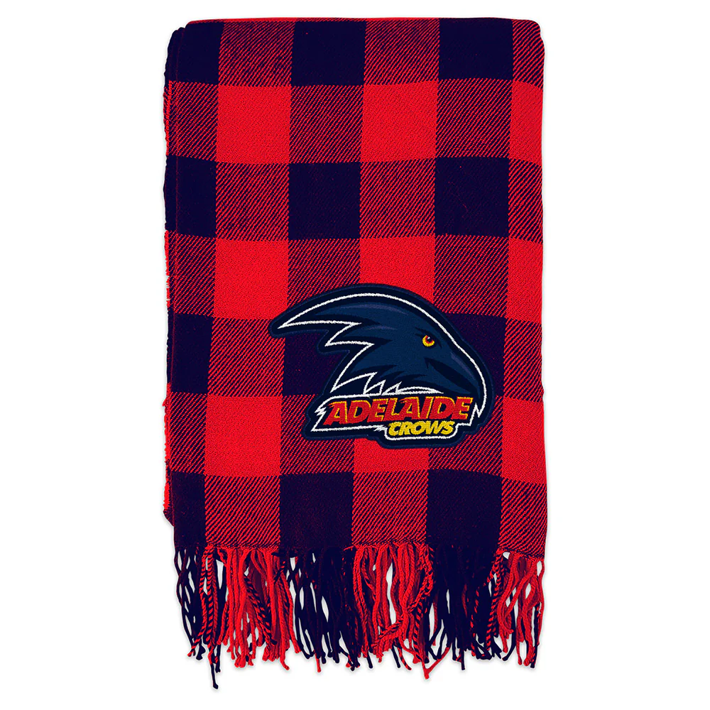Adelaide Crows Tartan Throw