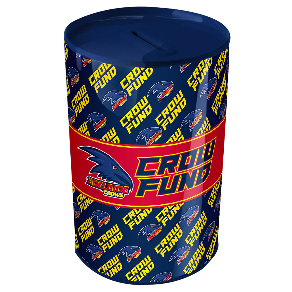 Adelaide Crows Tin Money Box