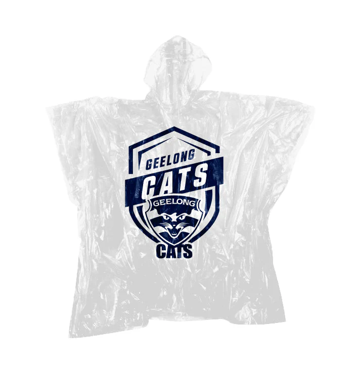 AFL Poncho Raincoat - Geelong Cats