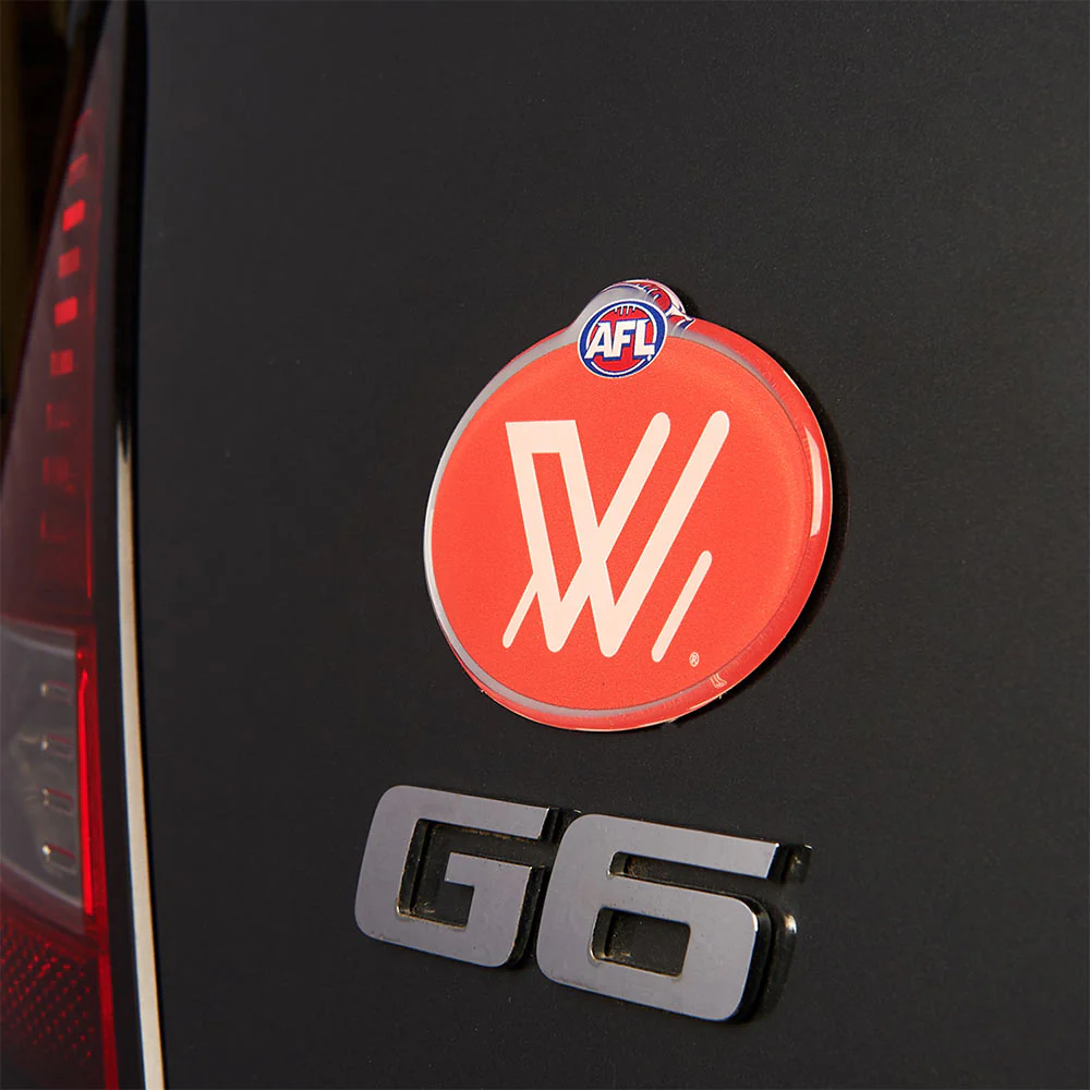 AFLW Lensed Chrome Decal - Image 4