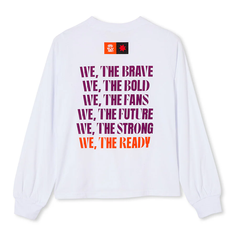 AFLW Official Launch Womens Long Sleeve T-Shirt - Image 2