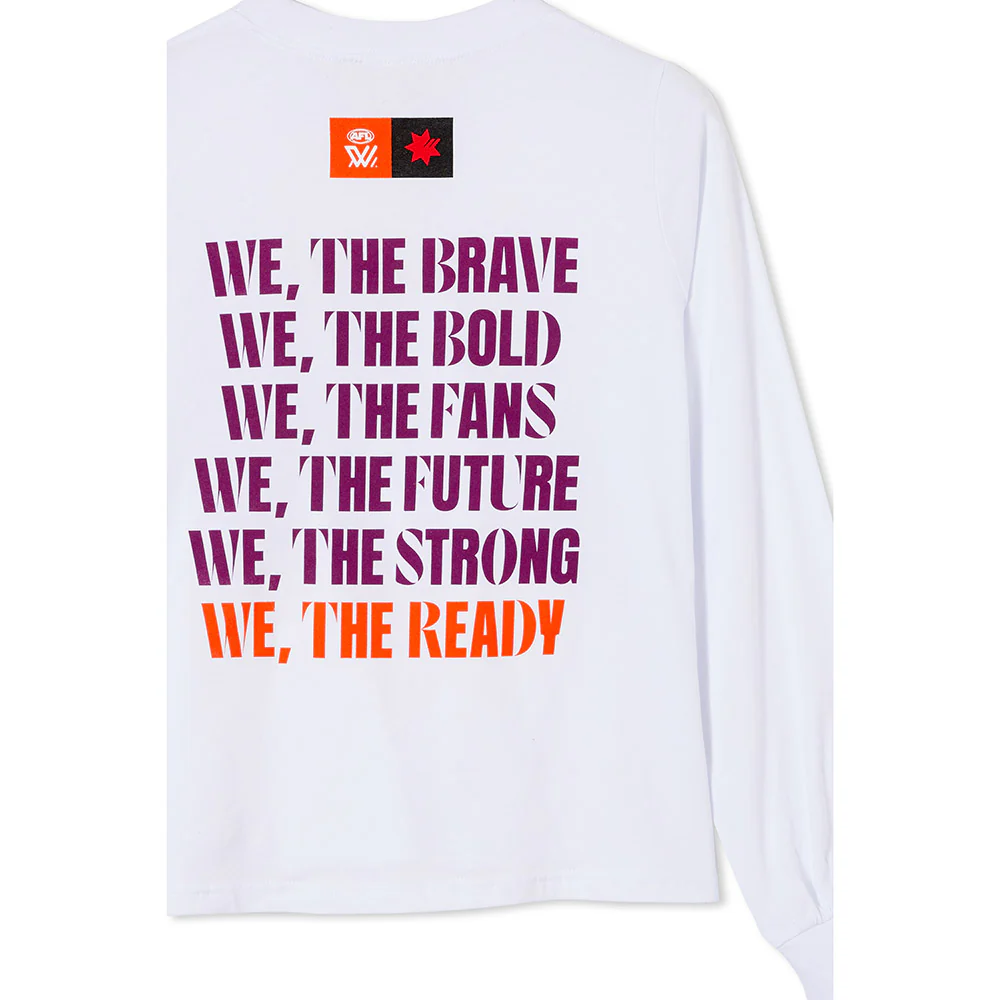 AFLW Official Launch Womens Long Sleeve T-Shirt - Image 3
