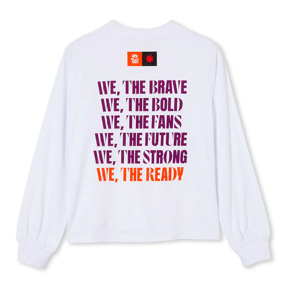 AFLW Official Launch Womens Long Sleeve T-Shirt - Image 6