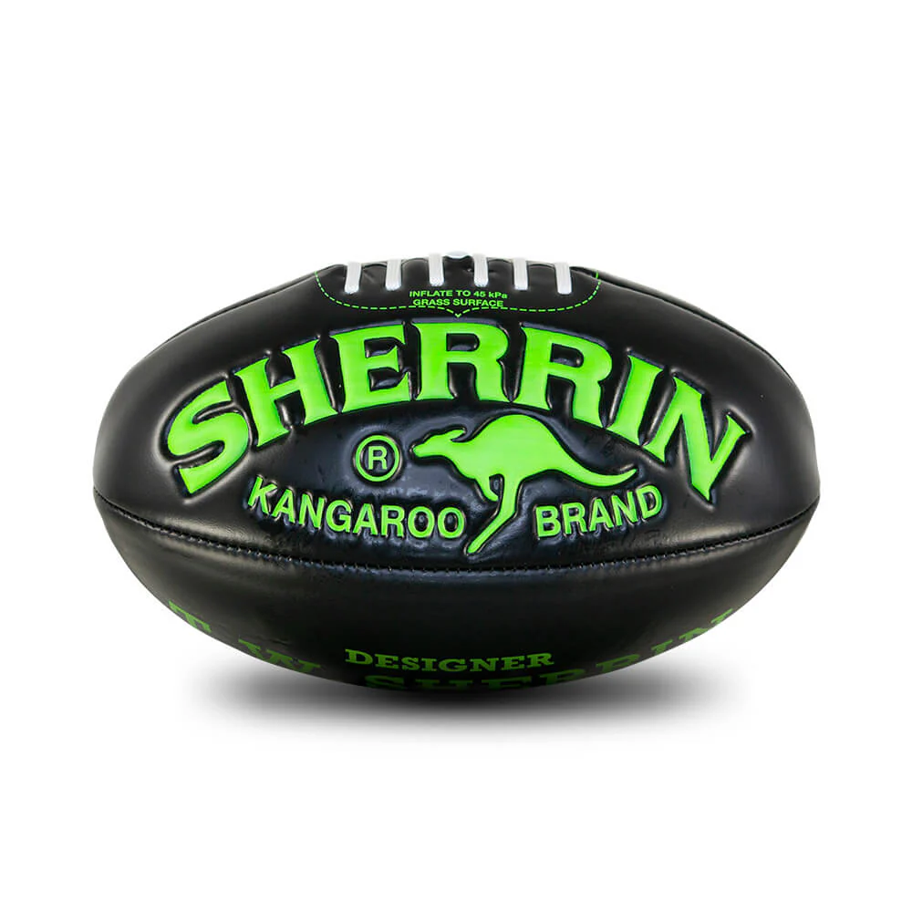 Black & Green Sherrin Super  Soft Touch Football