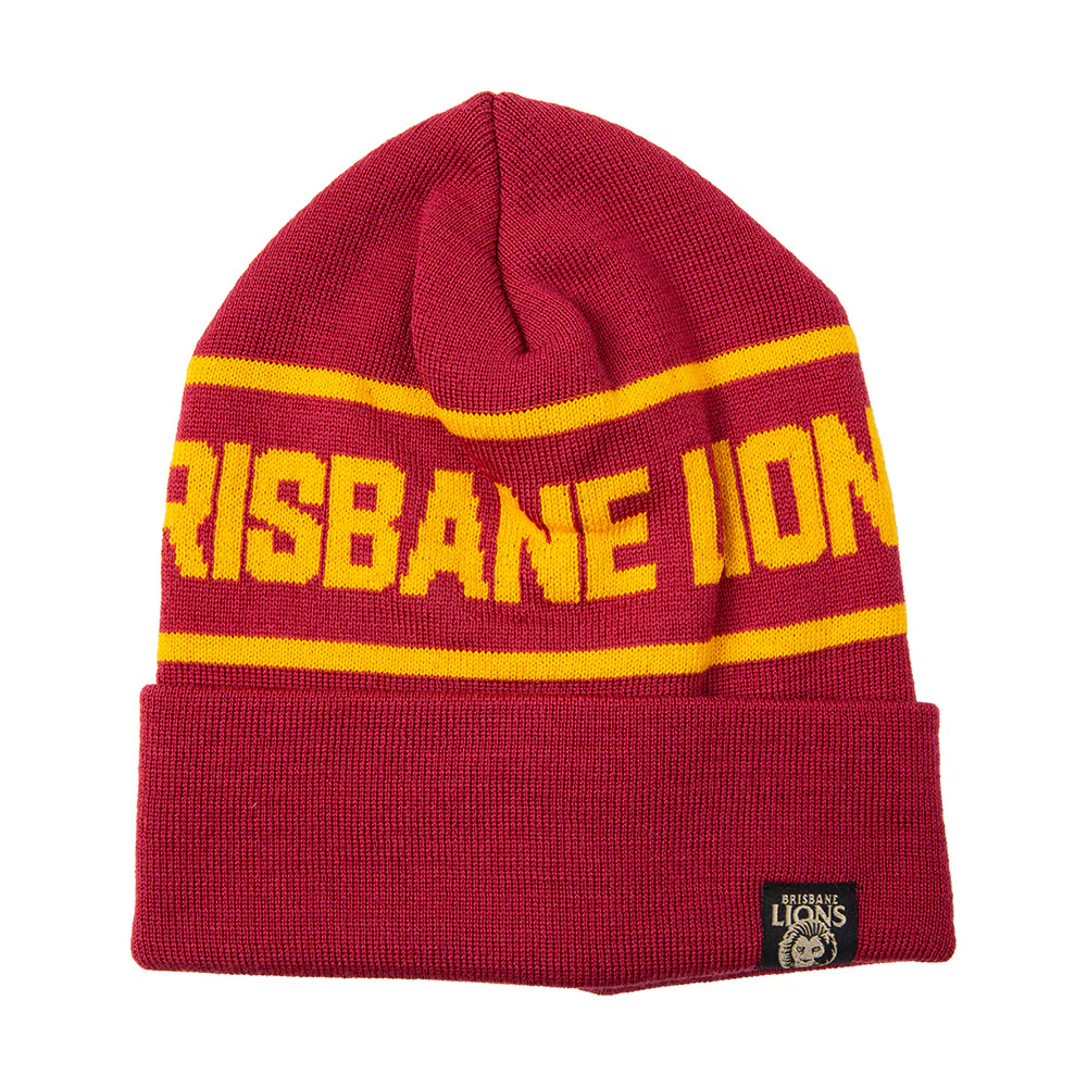 Brisbane Lions 2024 Merino Wool Beanie - Image 2