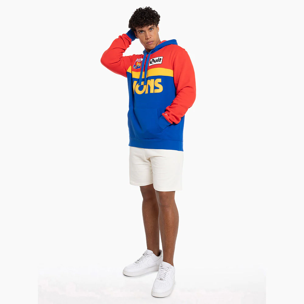 Fitzroy Lions Adult Throwback Hoodie - Image 3