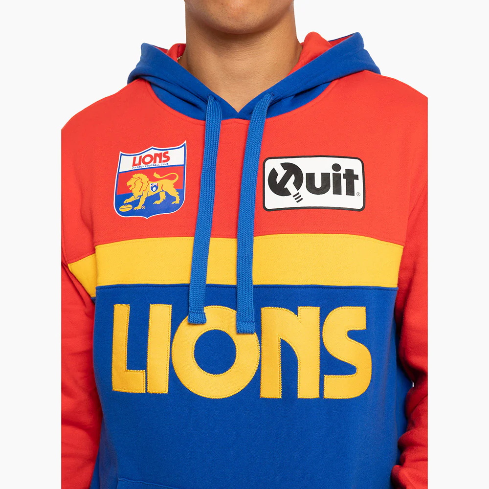 Fitzroy Lions Adult Throwback Hoodie - Image 4