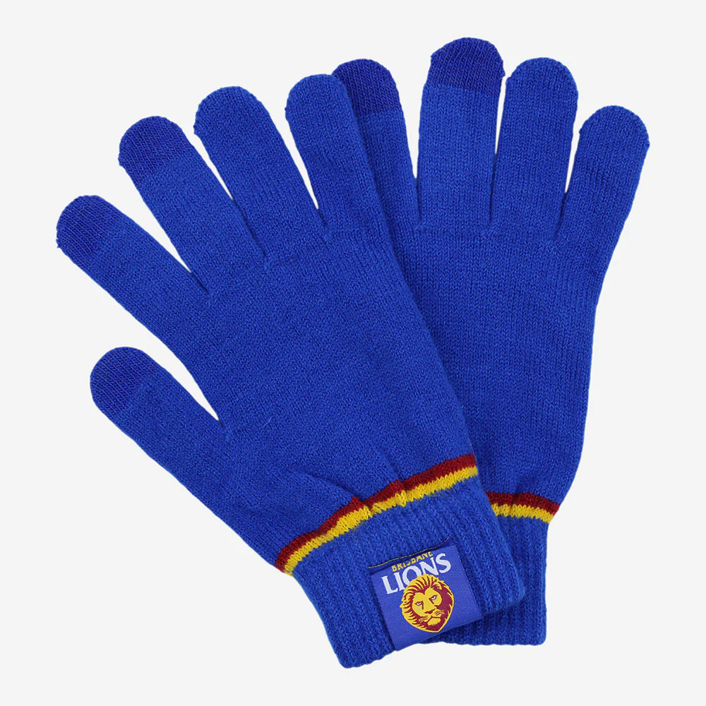 Brisbane Lions Touchscreen Knitted Gloves - Image 2