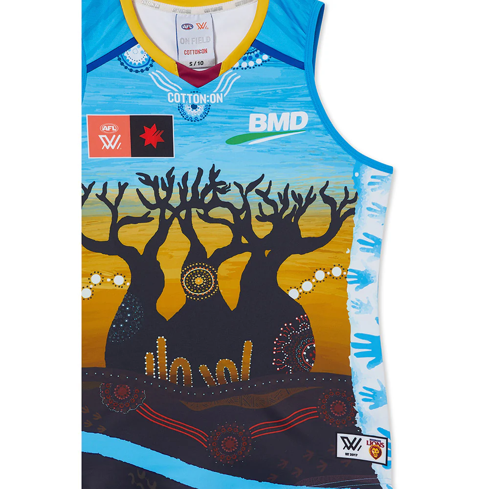 Brisbane Lions Season 8 AFLW Authentic Indigenous Guernsey - Image 3