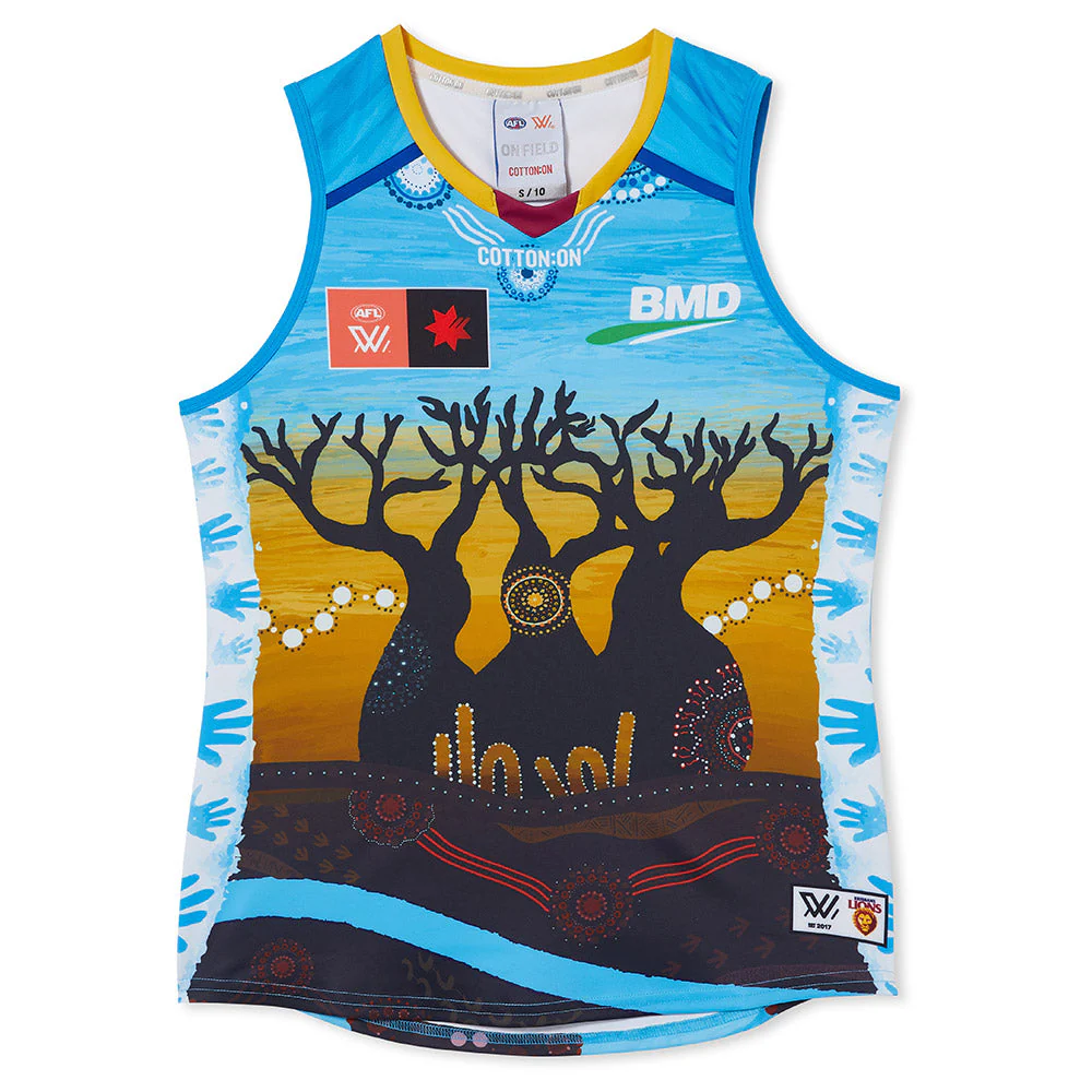 Brisbane Lions Season 8 AFLW Authentic Indigenous Guernsey - Image 5