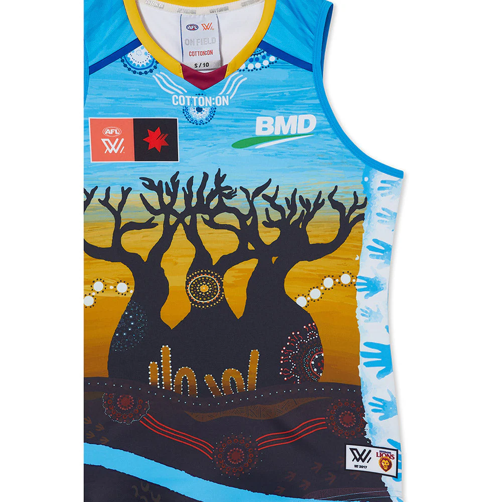 Brisbane Lions Season 8 AFLW Authentic Indigenous Guernsey - Image 7