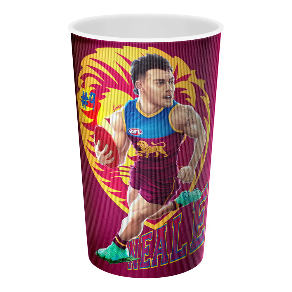 Brisbane Lions Grange Lenticular Tumbler - Lachie Neale