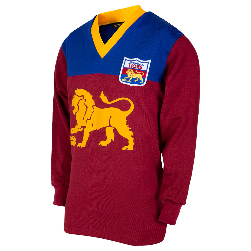 Brisbane Lions Mens Wool Long Sleeve Vintage Jumper