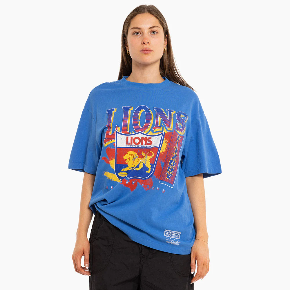Fitzroy Lions Mitchell & Ness Adults Vintage Brush Off Tee - Image 8