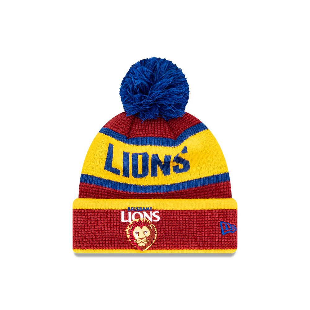 Brisbane Lions New Era Waffle Wordmark Beanie