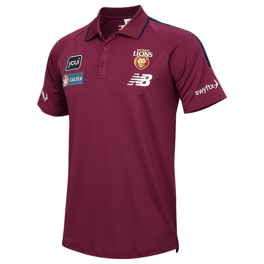 Brisbane Lions 2024 Mens Media Polo